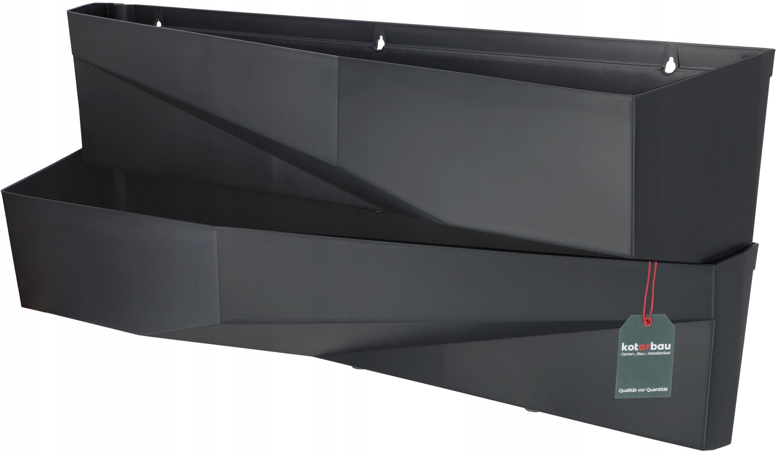 Kvetináč Kotarbau 78 cm x 19 x 33 cm, antracitový plast
